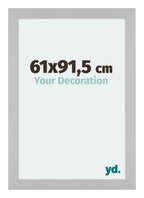 Mura MDF Photo Frame 61x91 5cm Silver Matte Front Size | Yourdecoration.com
