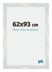 Mura MDF Photo Frame 62x93cm Silver Glossy Vintage Front Size | Yourdecoration.com