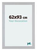 Mura MDF Photo Frame 62x93cm Silver Matte Front Size | Yourdecoration.com