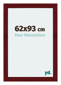 Mura MDF Photo Frame 62x93cm Winered Wiped Front Size | Yourdecoration.com