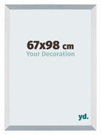 Mura MDF Photo Frame 67x98cm Aluminum Brushed Front Size | Yourdecoration.com