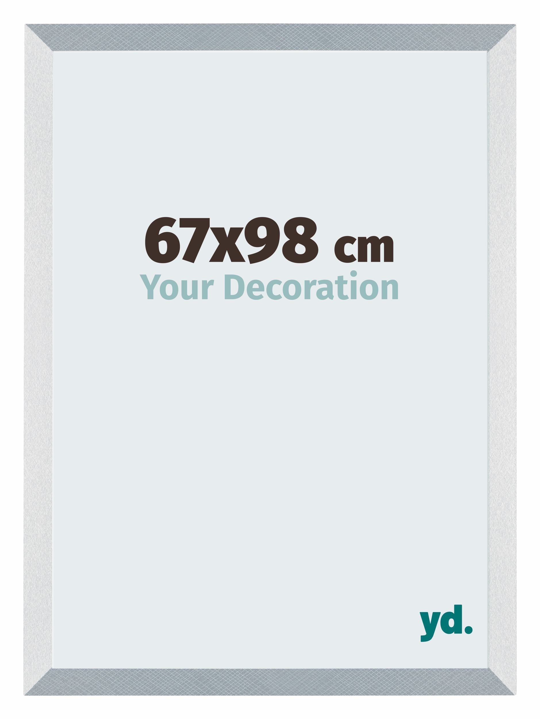 Mura MDF Photo Frame 67x98cm Aluminum Brushed Front Size | Yourdecoration.com