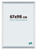 Mura MDF Photo Frame 67x98cm Aluminum Brushed Front Size | Yourdecoration.com