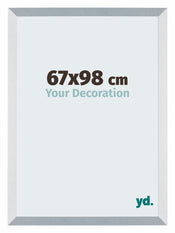 Mura MDF Photo Frame 67x98cm Aluminum Brushed Front Size | Yourdecoration.com
