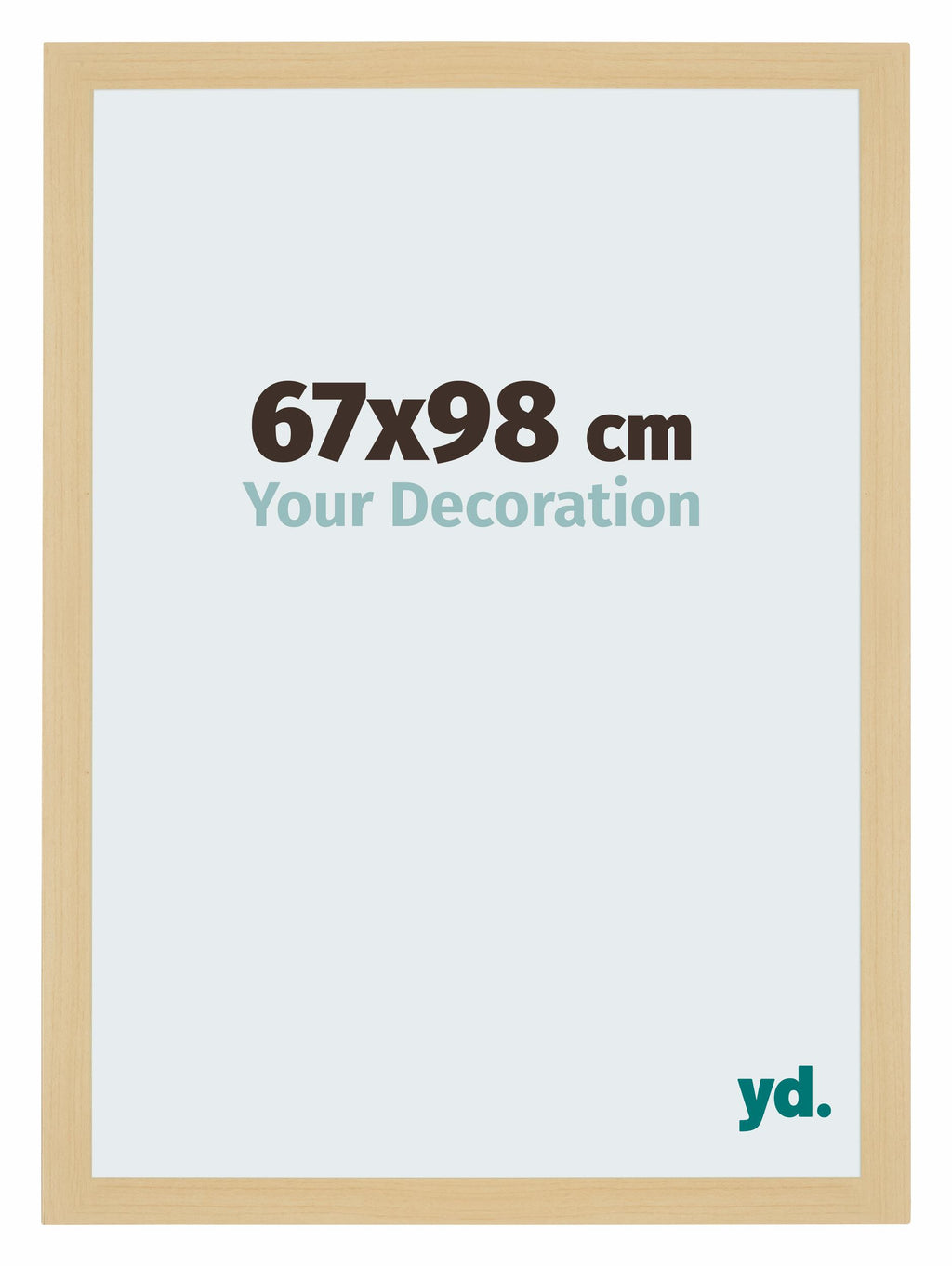 Mura MDF Photo Frame 67x98cm Maple Decor Front Size | Yourdecoration.com