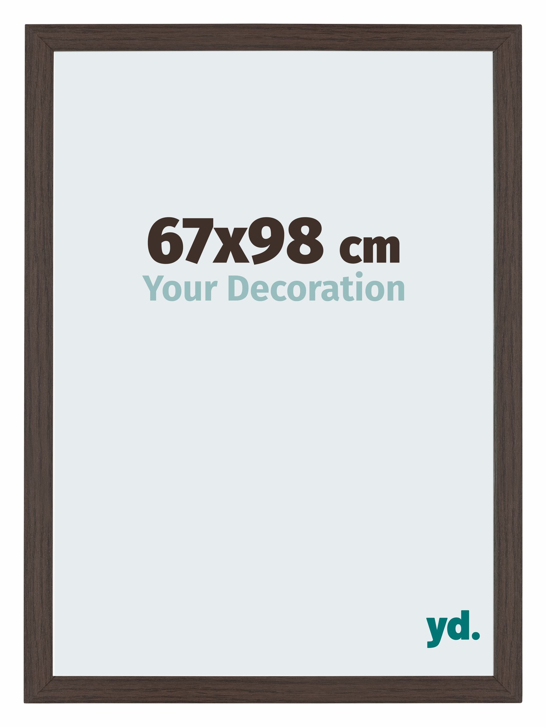 Mura MDF Photo Frame 67x98cm Oak Dark Front Size | Yourdecoration.com