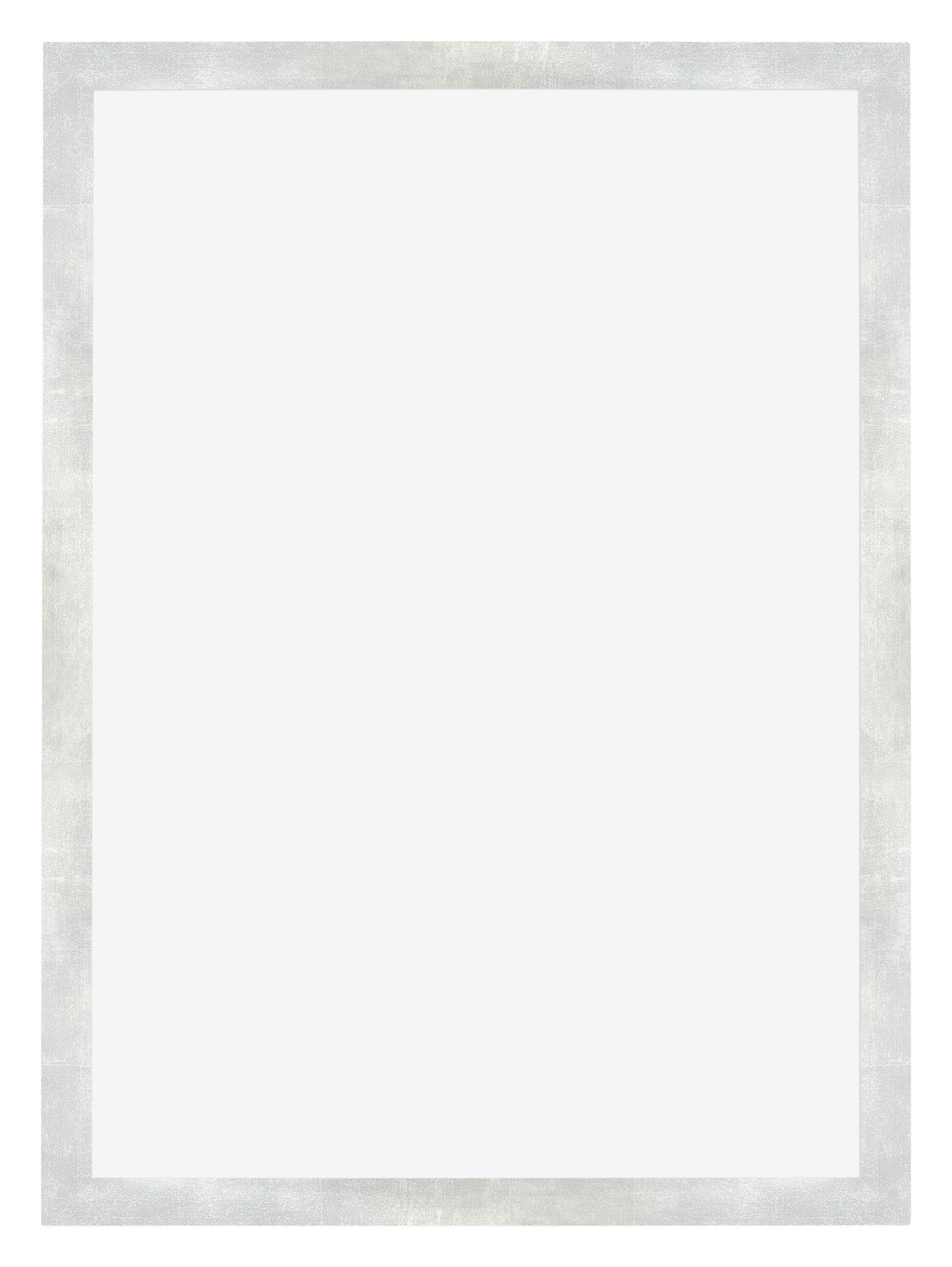 Mura MDF Photo Frame 67x98cm Silver Shiny Vintage Front | Yourdecoration.com