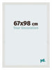 Mura MDF Photo Frame 67x98cm White Matte Front Size | Yourdecoration.com