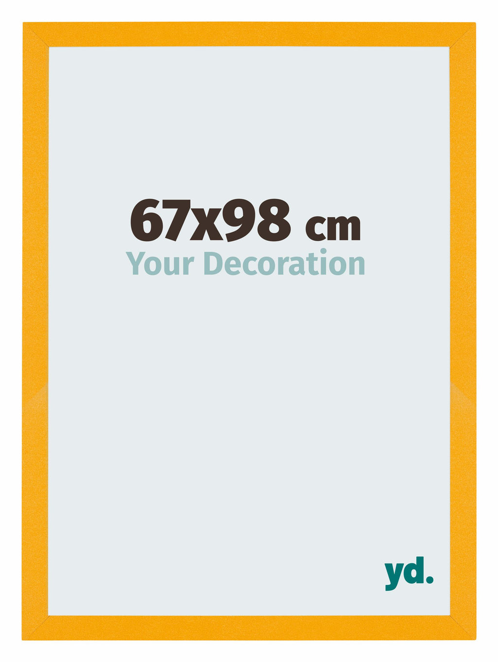 Mura MDF Photo Frame 67x98cm Yellow Front Size | Yourdecoration.com