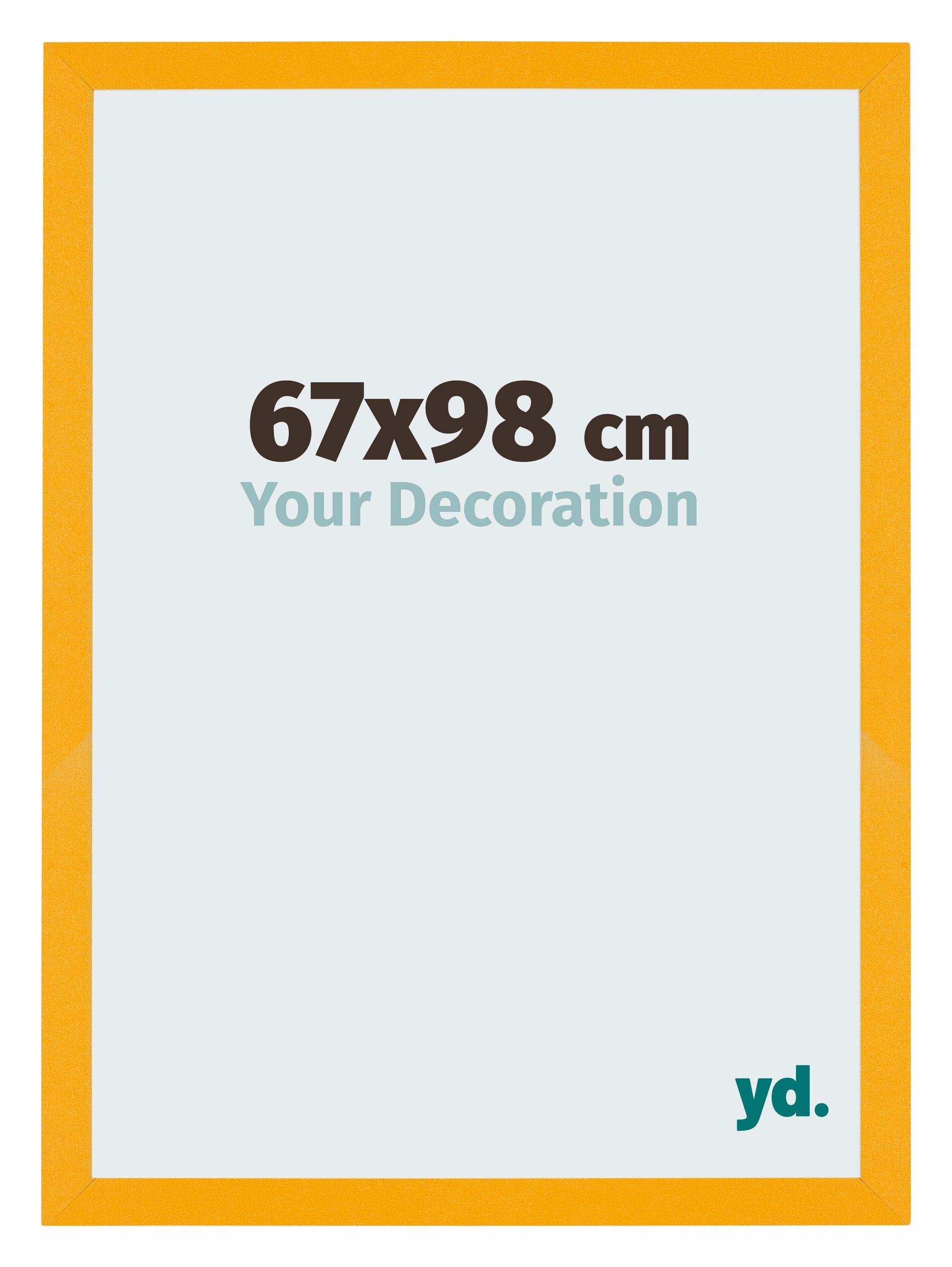 Mura MDF Photo Frame 67x98cm Yellow Front Size | Yourdecoration.com