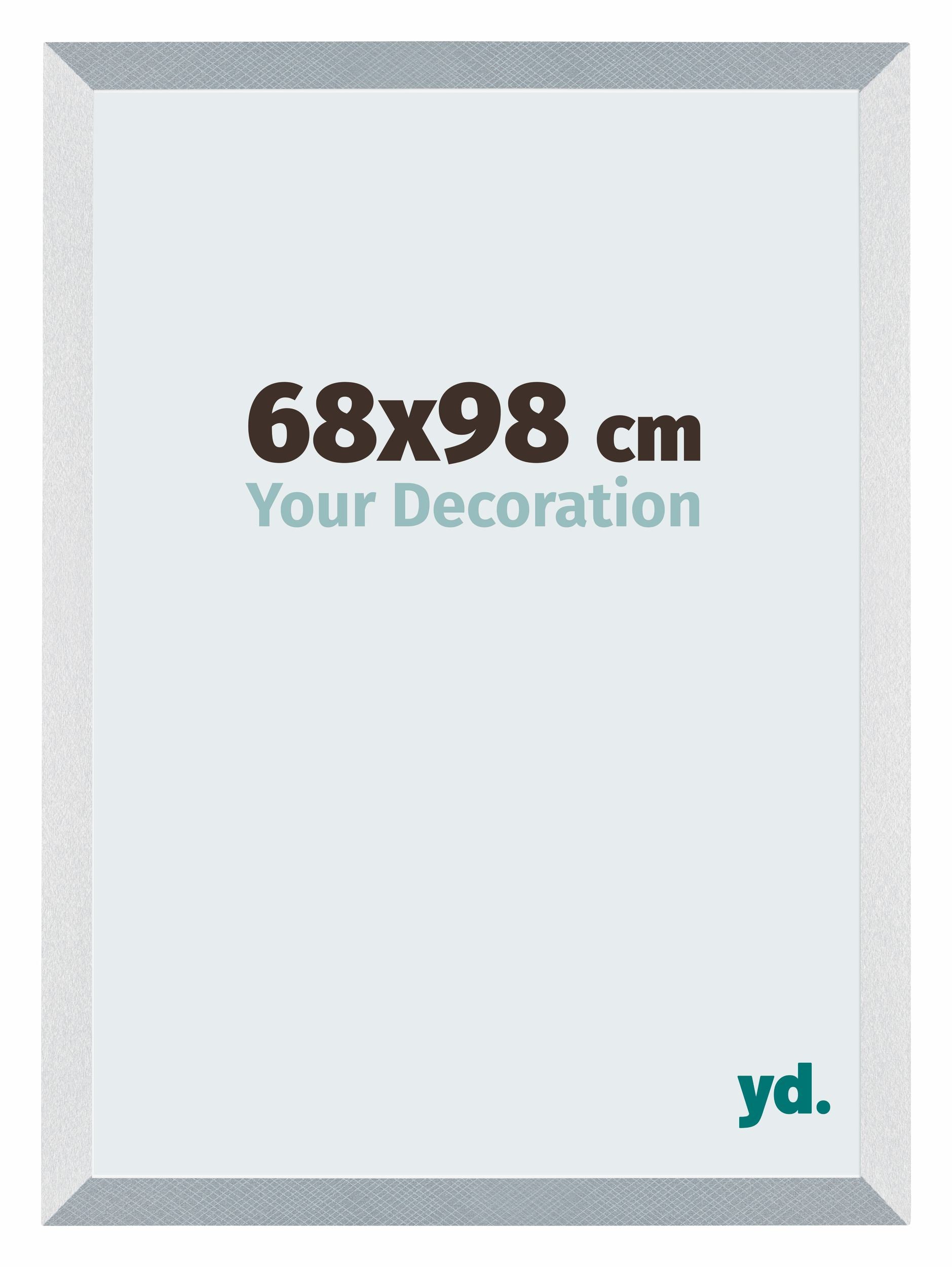 Mura MDF Photo Frame 68x98cm Aluminum Brushed Front Size | Yourdecoration.com