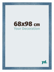 Mura MDF Photo Frame 68x98cm Clear Blue Swept Front Size | Yourdecoration.com