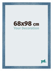 Mura MDF Photo Frame 68x98cm Clear Blue Swept Front Size | Yourdecoration.com