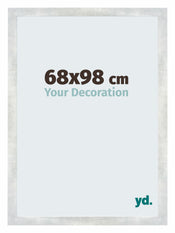 Mura MDF Photo Frame 68x98cm Silver Shiny Vintage Front Size | Yourdecoration.com