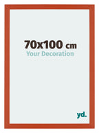 Mura MDF Photo Frame 70x100cm Orange Front Size | Yourdecoration.com