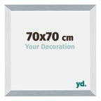Mura MDF Photo Frame 70x70cm Aluminum Brushed Front Size | Yourdecoration.com