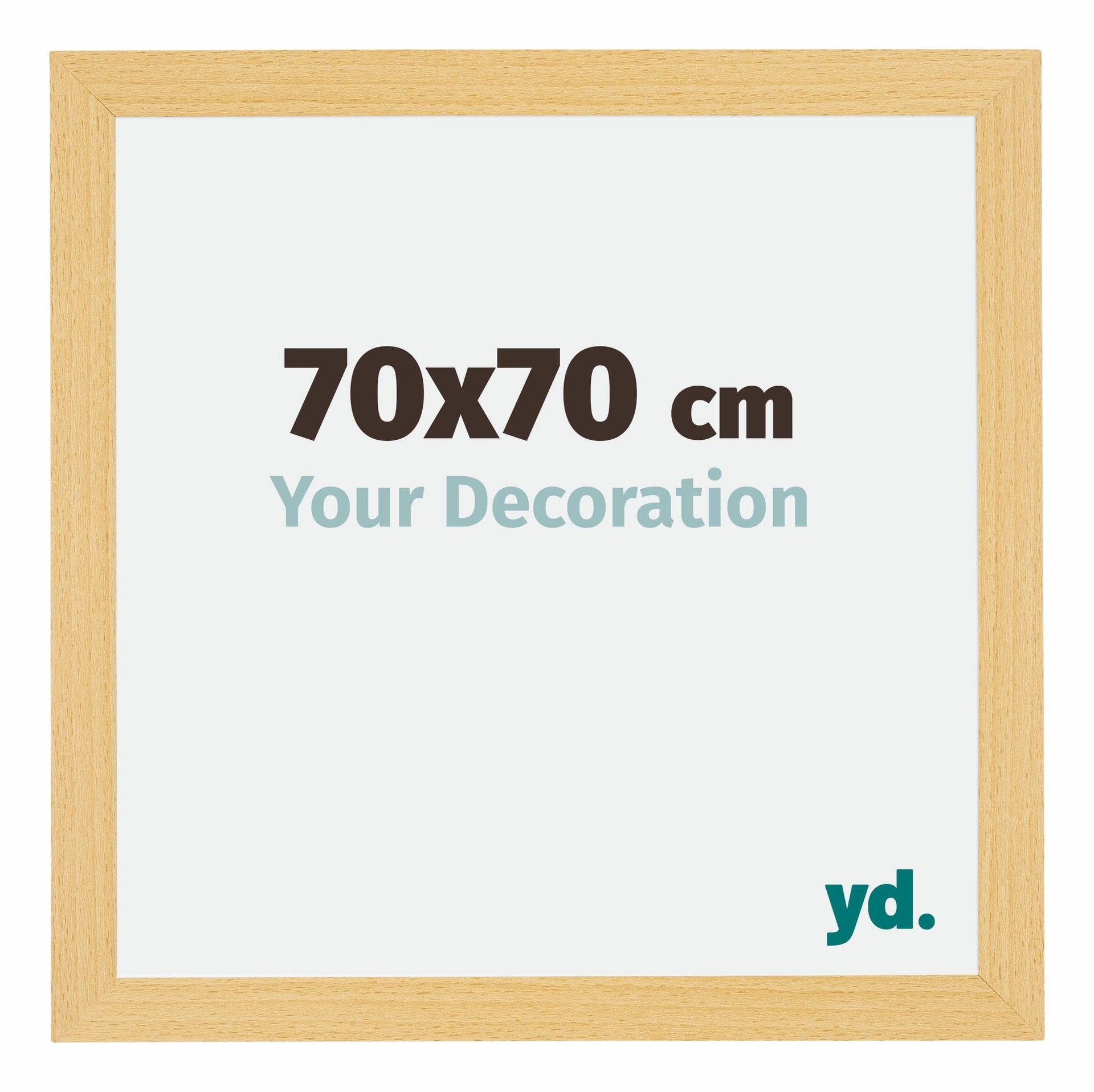 Mura MDF Photo Frame 70x70cm Beech Design Front Size | YourDesignation.com