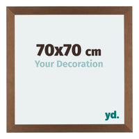 Mura MDF Photo Frame 70x70cm Copper Design Front Size | Yourdecoration.com