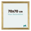 Mura MDF Photo Frame 70x70cm Gold Shiny Front Size | Yourdecoration.com