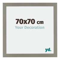 Mura MDF Photo Frame 70x70cm Gray Front Size | Yourdecoration.com