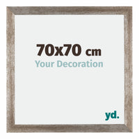 Mura MDF Photo Frame 70x70cm Metal Vintage Front Size | Yourdecoration.com