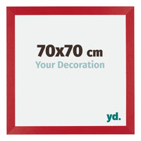 Mura MDF Photo Frame 70x70cm Red Front Size | Yourdecoration.com
