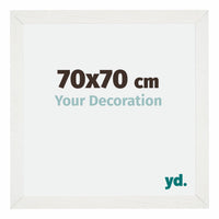 Mura MDF Photo Frame 70x70cm White Wiped Front Size | Yourdecoration.com