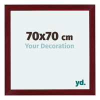 Mura MDF Photo Frame 70x70cm Winered Wiped Front Size | Yourdecoration.com