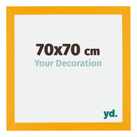 Mura MDF Photo Frame 70x70cm Yellow Front Size | Yourdecoration.com