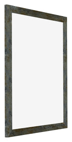 Mura MDF Photo Frame 70x90cm Blue Gold Melange Front Oblique | Yourdecoration.com