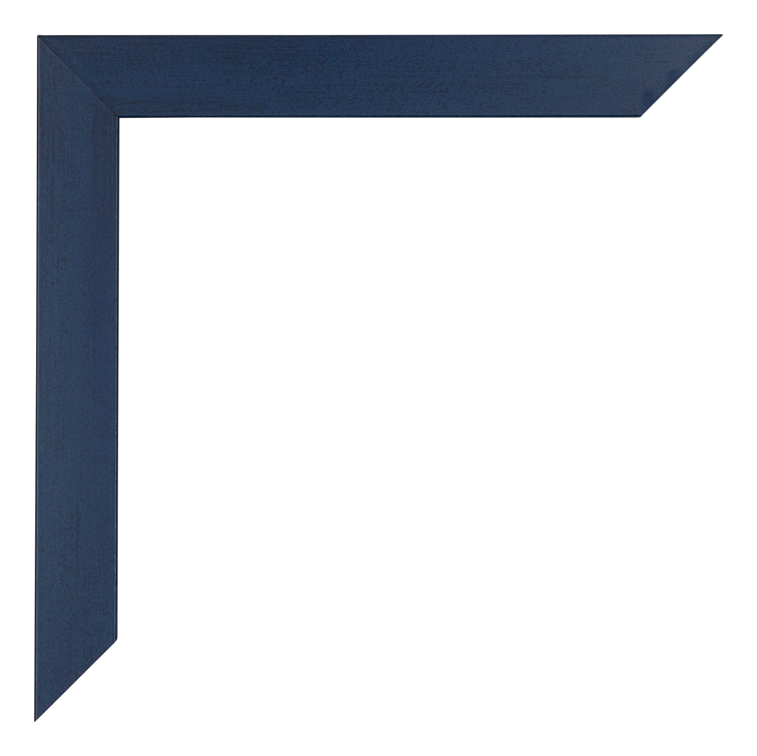 Mura MDF Photo Frame 70x90cm Dark Blue Swept Detail Corner | Yourdecoration.com
