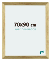 Mura MDF Photo Frame 70x90cm Gold Shiny Front Size | Yourdecoration.com