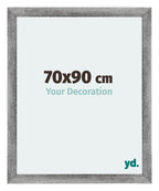Mura MDF Photo Frame 70x90cm Gray Wiped Front Size | Yourdecoration.com
