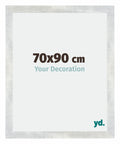 Mura MDF Photo Frame 70x90cm Silver Glossy Vintage Front Size | Yourdecoration.com