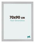 Mura MDF Photo Frame 70x90cm Silver Matte Front Size | Yourdecoration.com