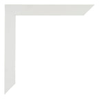Mura MDF Photo Frame 70x90cm White Matte Detail Corner | Yourdecoration.com