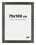 Mura MDF Photo Frame 75x100cm Blue Gold Melange Front Size | Yourdecoration.com