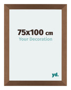Mura MDF Photo Frame 75x100cm Copper Design Front Size | Yourdecoration.com