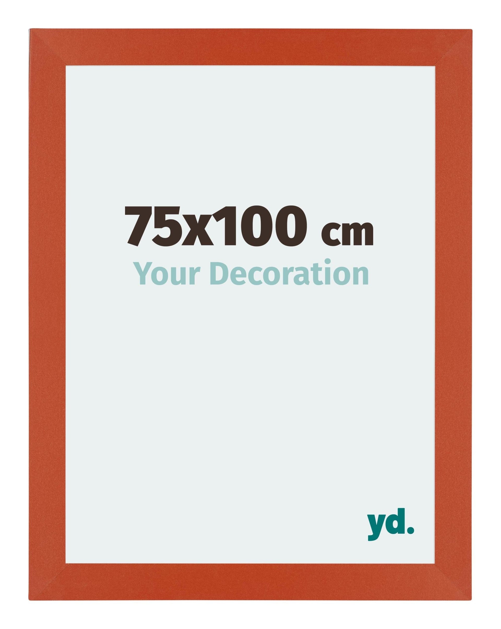 Mura MDF Photo Frame 75x100cm Orange Front Size | Yourdecoration.com