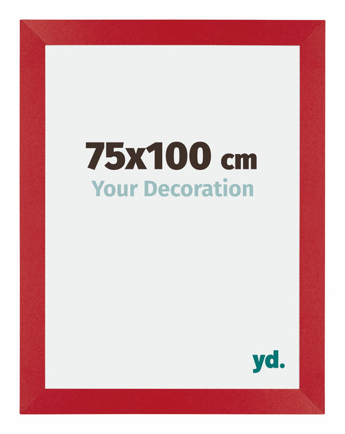 Mura MDF Photo Frame 75x100cm Red Front Size | Yourdecoration.com