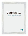 Mura MDF Photo Frame 75x100cm Silver Glossy Vintage Front Size | Yourdecoration.com