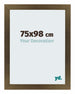 Mura MDF Photo Frame 75x98cm Bronze Design Front Size | Yourdecoration.com