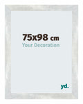 Mura MDF Photo Frame 75x98cm Silver Shiny Vintage Front Size | Yourdecoration.com