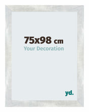 Mura MDF Photo Frame 75x98cm Silver Shiny Vintage Front Size | Yourdecoration.com