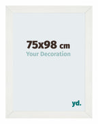 Mura MDF Photo Frame 75x98cm White Swept Front Size | Yourdecoration.com