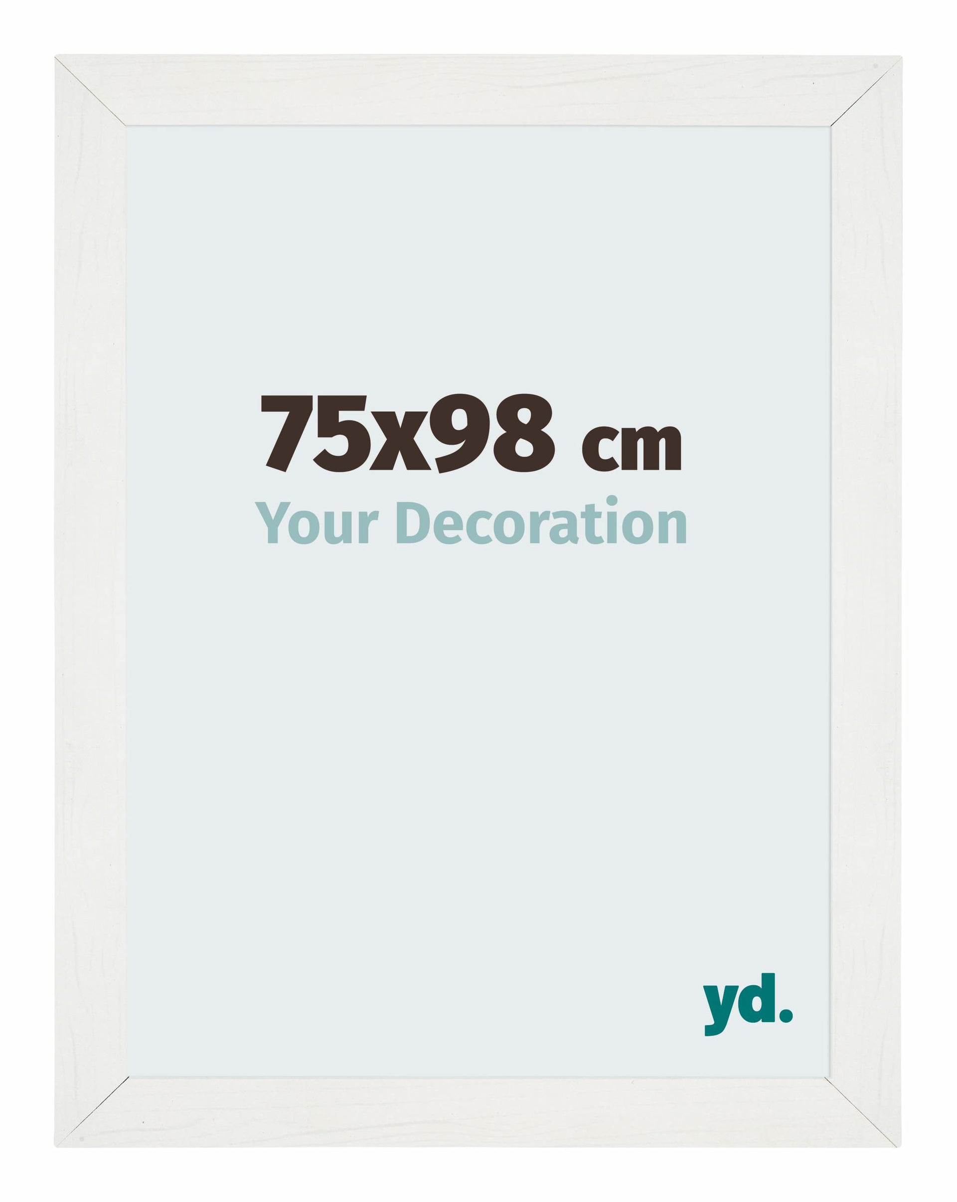 Mura MDF Photo Frame 75x98cm White Swept Front Size | Yourdecoration.com