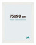 Mura MDF Photo Frame 75x98cm White Swept Front Size | Yourdecoration.com