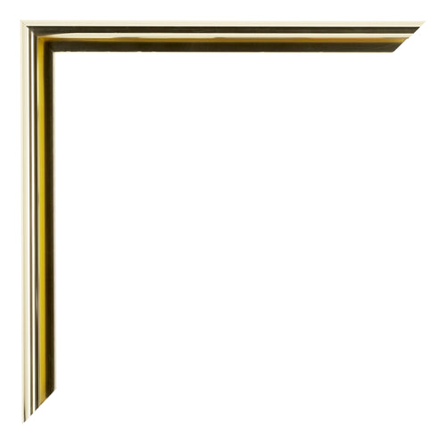 New York Aluminium Photo Frame 20x20cm Gold Shiny Detail Corner | Yourdecoration.com