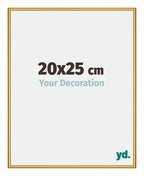 New York Aluminium Photo Frame 20x25cm Gold Shiny Front Size | Yourdecoration.com