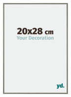 New York Aluminium Photo Frame 20x28cm Mercury Structure Front Size | Yourdecoration.com